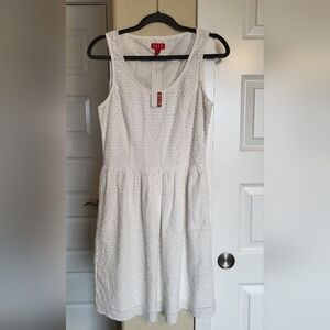 Elle Ivory Eyelet Dress
